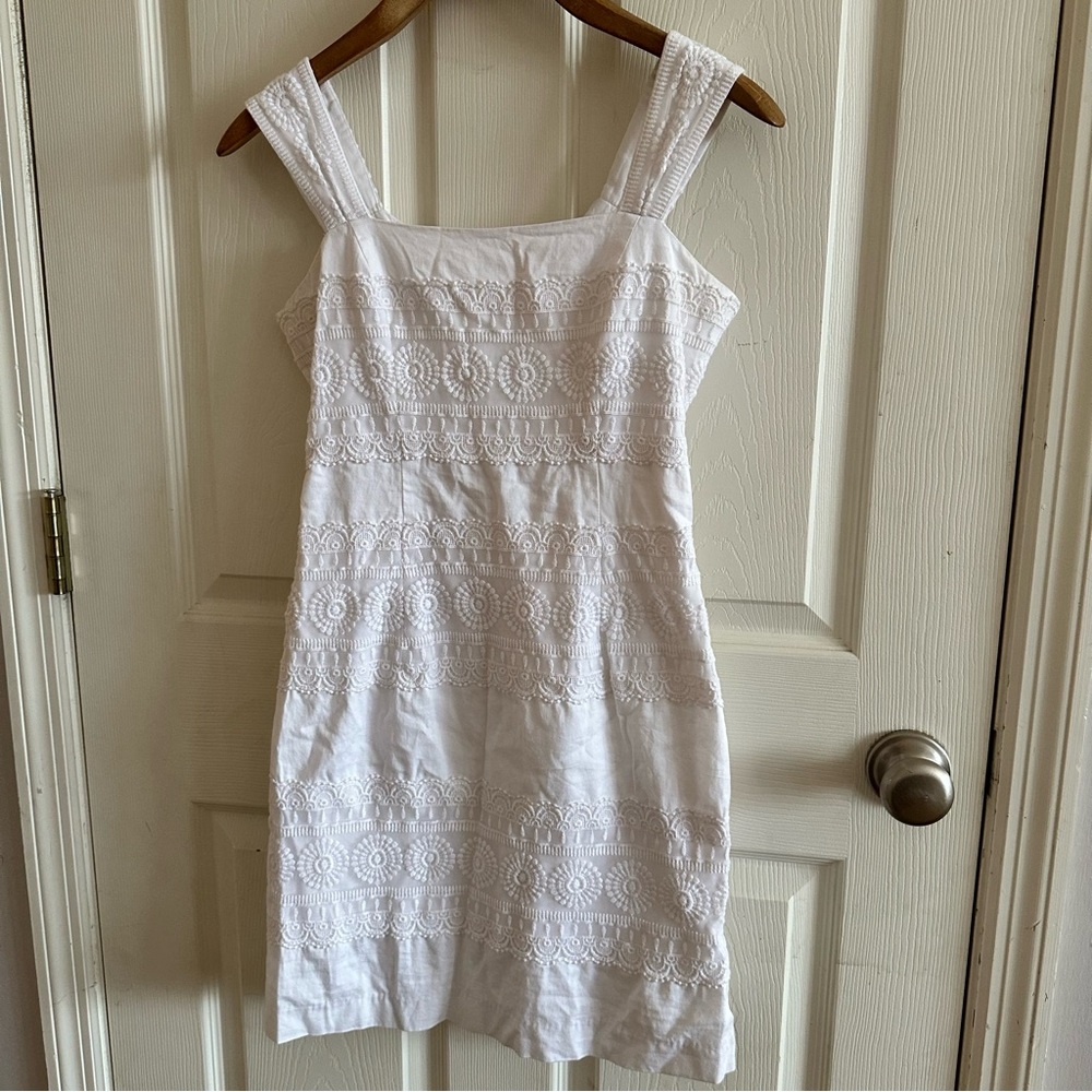 Lilly Pulitzer. White Bree For the Love of Lace resort dress